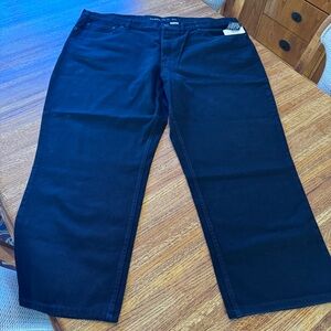 NWT Men’s Big & Tall black denim jeans by DXL, size 50 by 30